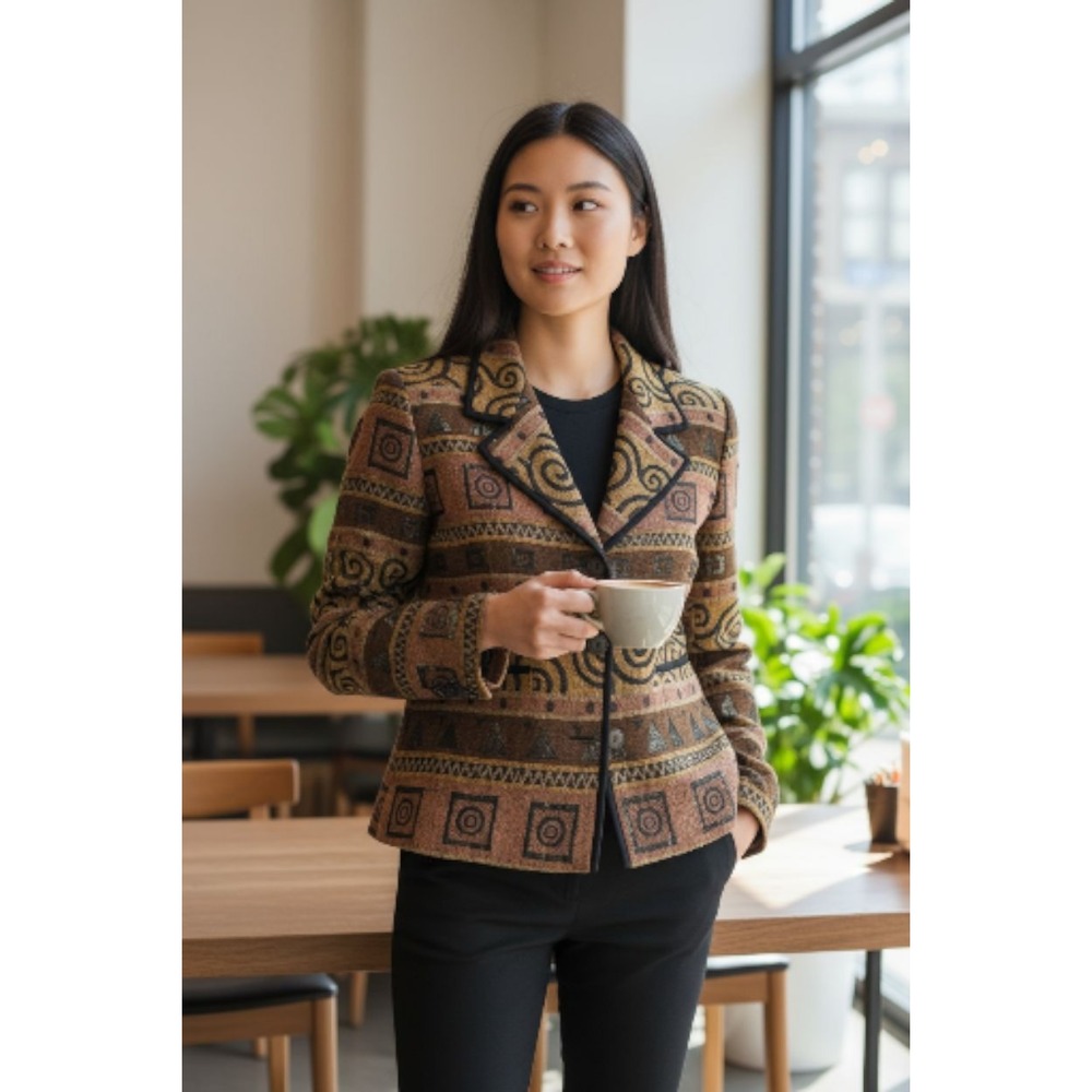 BEA Womens Jacket. 3 Buttons ,MPetite, Career Wear, Cottagecore, Y2K,...‎